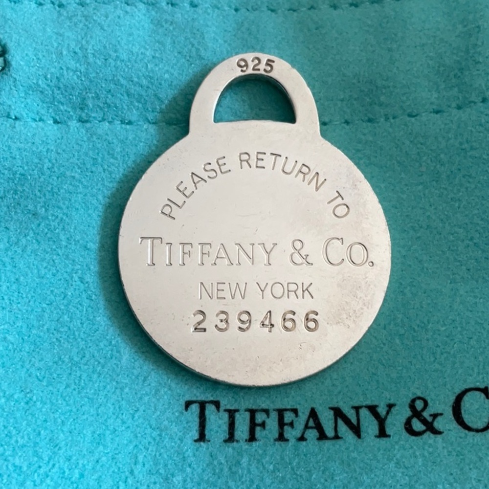 Authentic Tiffany Round Tag X-Large